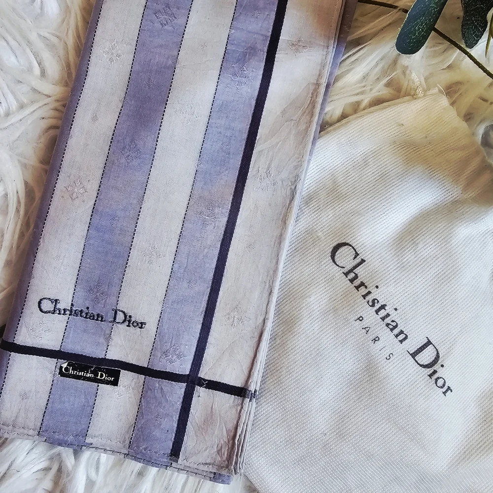Christian Dior scarf, and dusty - vintage